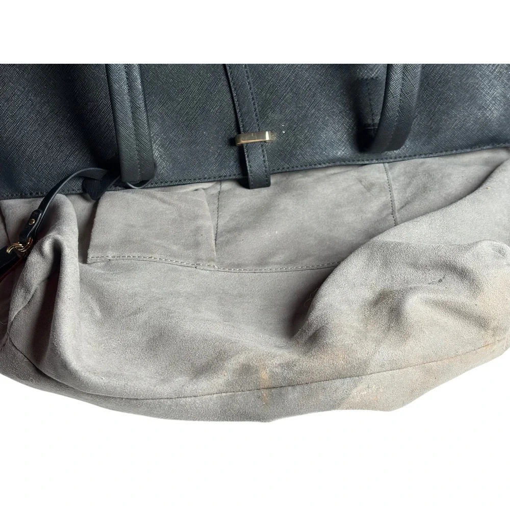 Vince Camuto Leila tote bag in black Saffiano leather Shoulder Bag‎ Purse